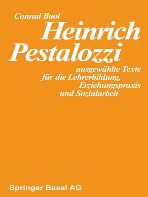 cover image of Heinrich Pestalozzi